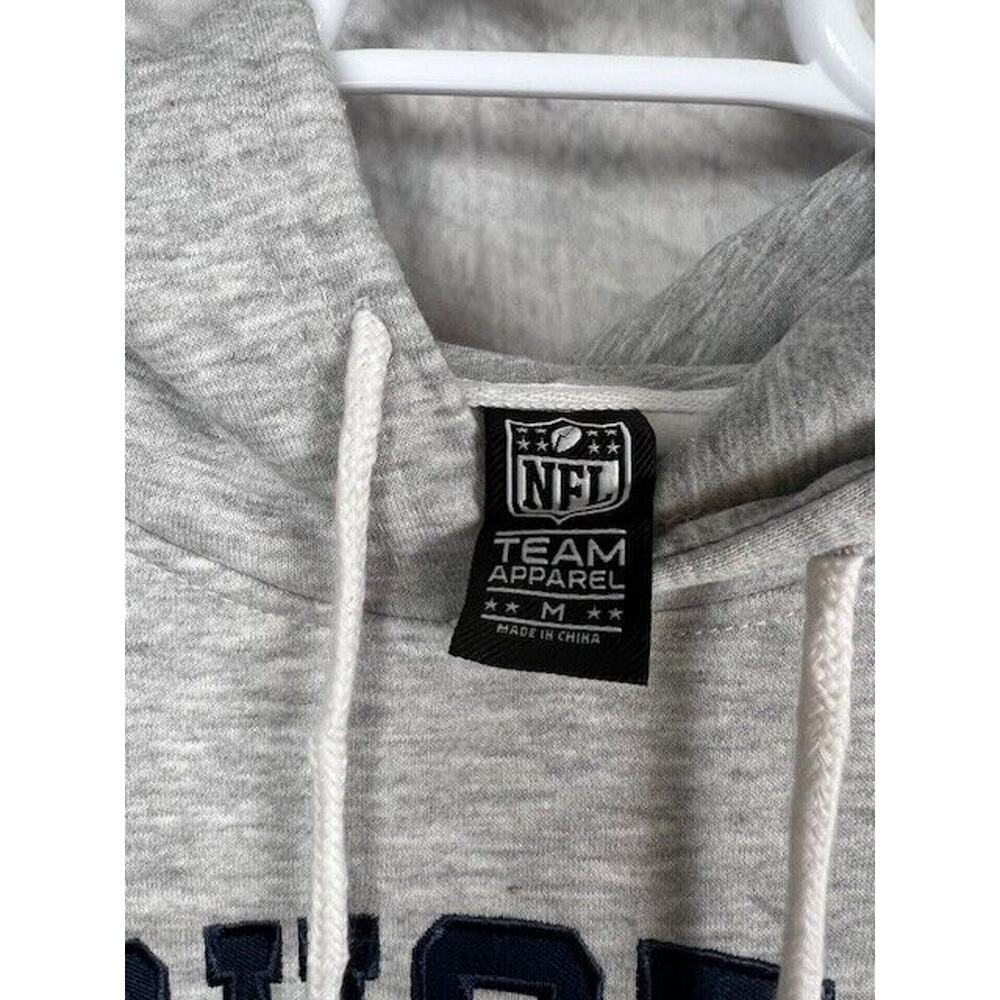 NFL Houston Texans Bull Embroidered Grey Hoodie Size M Retails $85 Brand New - Picture 6 of 7